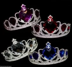 Princess Tiara Tiaras Large Gem Heart Gems Valentines Fairy Fancy Dress -Halloween Shop apitsnd2n 85069.1571743190