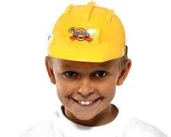 Childs Yellow Builders Hat Construction Toolset Accessories