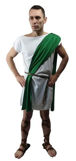 Adult Mens Roman Greek Pleb Plebeian Toga Tabard & Sash Historical Fancy Dress Costume 10 Adult Mens Roman Greek Pleb Plebeian Toga Tabard & Sash Historical Fancy Dress Costume -Halloween Shop apiymvjr8 86457.1620416469