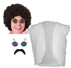 Mens 70s Glam Rocker Disco Dave Fur Waistcoat Afro Tash & Glasses Kit Fancy Dress -Halloween Shop b601535b 62a0 4962 98f1 ea52d5d35a8c 12836.1632148712