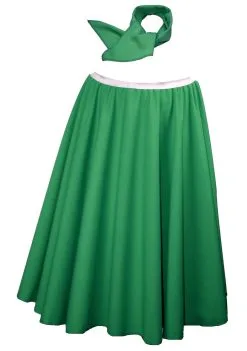 26" Length Rock N Roll Skirt & Neck Tie Emerald Green St Patricks Day Fancy Dress [2 Sizes] -Halloween Shop b8bcda1d e822 4bfe 9879 981f43bbd4ab 99103.1676463506