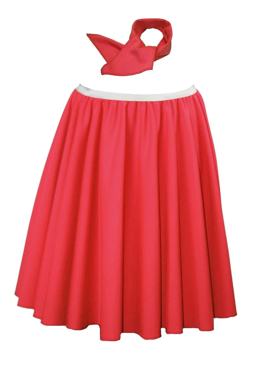 Adults 22" Polka Dot Spot Rockerbilly Rock N Roll Skirt & Neck Scarf 1950s Fancy Dress 29 Adults 22" Polka Dot Spot Rockerbilly Rock N Roll Skirt & Neck Scarf 1950s Fancy Dress - Image 29