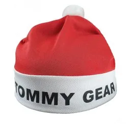 Mens Tommy Gear Ali G Sports Raga Doo Gangster Beanie Hat & Goatee Beard [Red]