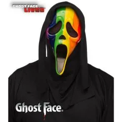 Ghost Face Rainbow Pride Mask Halloween Fancy Dress