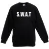 Unisex Black SWAT Police Riot Team Special Forces Squad Sweatshirt
