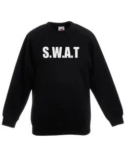 Unisex Black SWAT Police Riot Team Special Forces Squad Sweatshirt