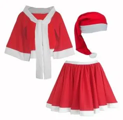 Childs Miss Christmas Shawl Skirt & Hat Xmas Festive Fancy Dress Costume [2 Sizes] -Halloween Shop cbcfb259 8ca0 4c67 b6aa e31c8929bf2e 25367.1665149375