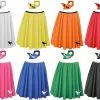 22" Length Poodle Skirt & Neck Tie 1950's Rock & Roll Fancy Dress [2 Sizes]