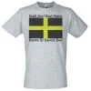 Mens Grey Cymru St Davids Day Flag T-Shirt Baner Dewi Sant Wales T-Shirt