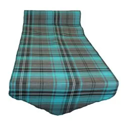 Traditional Scottish Balmoral Teal Tartan Table Runner Burns Night Supper