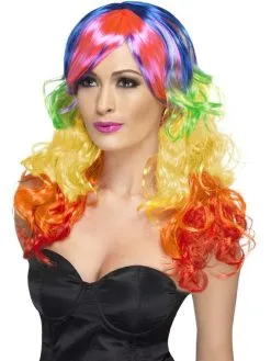 Ladies Coloured Curly Siren Mermaid Halloween Fancy Dress Wigs -Halloween Shop ce117ca7 5a83 455c 8ade b826f989d0a0 66486.1676559060