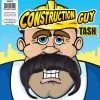 Unisex Builders Construction Guy Brown Fake Tash Accessory