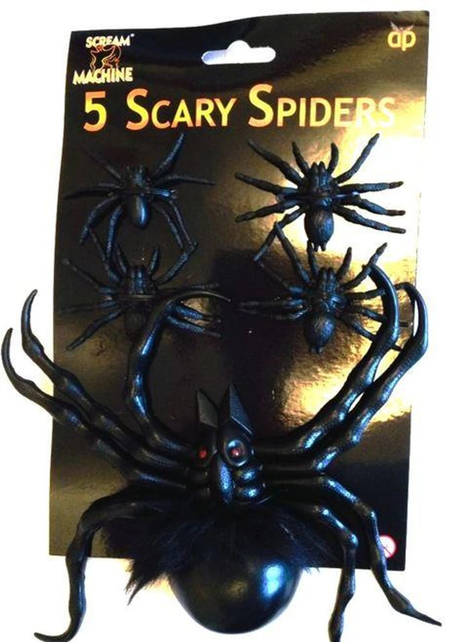 5 Scary Spiders Halloween Horror Props Decorations 1 5 Scary Spiders Halloween Horror Props Decorations