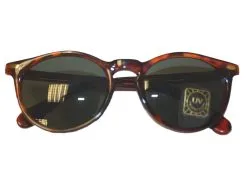 Mens Vintage 1980's Brown Tortoise Shell Round Sun Glasses Unisex Sunglasses UK
