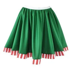 Childs Festive Christmas Santa's Little Helper Elf Green Skater Skirt -Halloween Shop ef082339 36e7 41df a8bb 0ca3067dffad 51395.1607172318