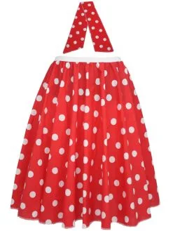 Adults 26" Polka Dot Spot Rockerbilly Rock N Roll Skirt & Neck Scarf 1950s Fancy Dress -Halloween Shop f0157501 30a1 4ec3 8956 c4142b2bf912 27671.1653060233