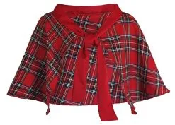 Royal Stewart Tartan Shawl Burns Night Hogmanay Scotland Scottish Themed Fancy Dress Cape [One Size]