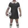 Mens Black Football Dress Costume Funny Soccer Fancy Dress World Cup UK