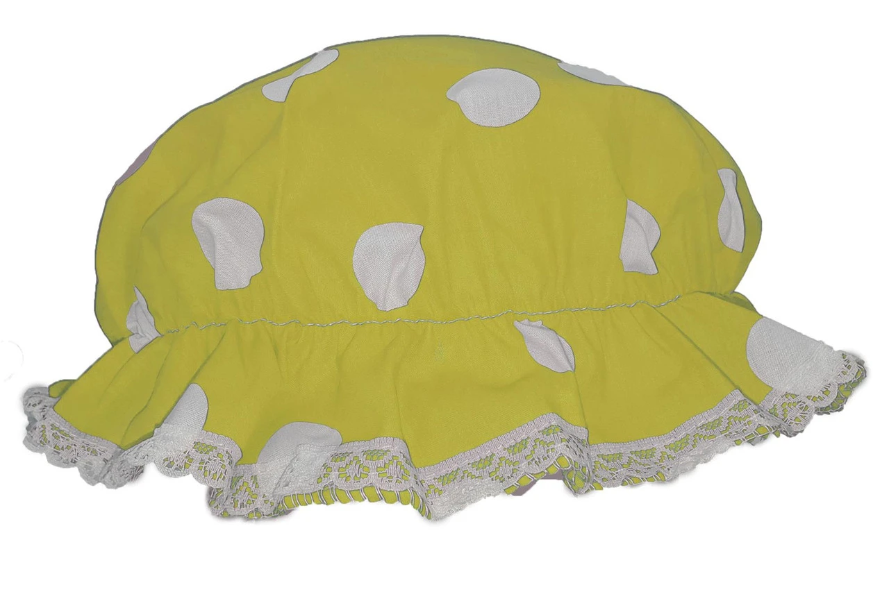 Adults Traditional Milk Maids Victorian Milkmaid Mop Hat With Lace Trim Fancy Dress Novelty Hat 3 Adults Traditional Milk Maids Victorian Milkmaid Mop Hat With Lace Trim Fancy Dress Novelty Hat - Image 3